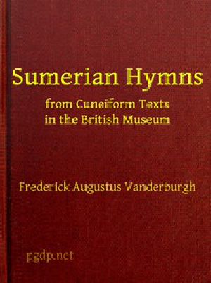 [Gutenberg 48094] • Sumerian Hymns from Cuneiform Texts in the British Museum